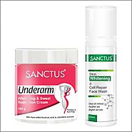 Sanctus Underarm Whitening Cream and Face Wash special offer