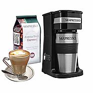 2-In-1 Single Cup Coffee Maker & 14oz Travel Mug Combo by MiXPRESSO