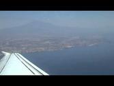 Takeoff Catania/Sicily (CTA) Italy Airbus A319 Lufthansa --- Beautiful Etna View!