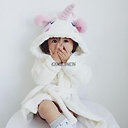 Unicorn Robe For Baby Flannel Bathrobe Cute Sofy & Cozy