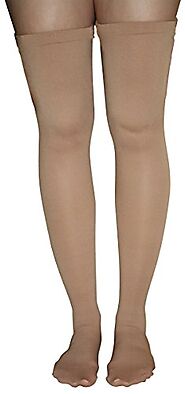Blue Jay Anti-Embolism Medical Legwear –BJ335BGXL Thigh High Compression Stockings with Closed Toes, 15-20 mmHg, Post...