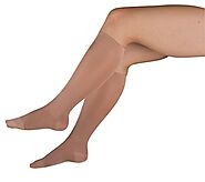 Blue Jay An Elite Health Care Brand Complete Medical Socks - 20-30 mmHg , Beige , Small | Knee High Socks With Closed...