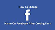 How To Change Your Name On Facebook After Limit 2018 - Tricksnhub