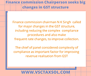 Website at https://vsctaxsol.com/IDE/blogdetail/?Title=Finance_commission_Chairperson_seeks_big_changes_in_GST_structure