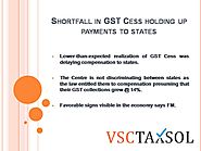 Shortfall in GST Cess Holding Up Payments to States