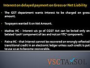 Interest on delayed payment on Gross or Net Liability