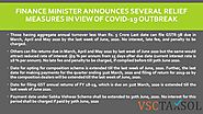 Finance Minister Announces Several Relief Measures in View of COVID-19 Outbreak