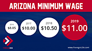 Arizona State Minimum Wage (For 2019 & Past Years)
