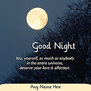 Good Night Card For My Love With Name Edit
