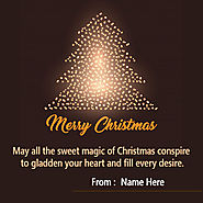 Merry Christmas 2019 Card with Name Edit