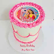 Barbie Birthday Cake Images With Name Edit