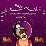 Write Name On Happy Karwa Chauth 2023 Wishes For Wife