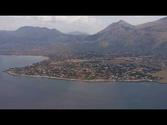 Landing in Palermo International Airport in Sicily Italy