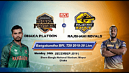 Dhaka Platoon vs Rajshahi Royals, 26th Match Prediction
