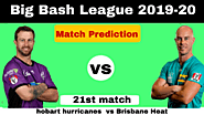 Hobart Hurricanes vs Brisbane Heat, 21st Match Prediction – SportsManiac