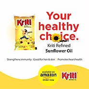 Refined Soyabean and Sun Flower Oil Manufacturer in India - Kriti Refined Oil