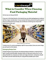 What to Consider When Choosing Food Packaging Material