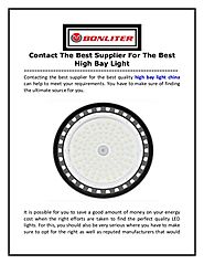 Contact The Best Supplier For The Best High Bay Light