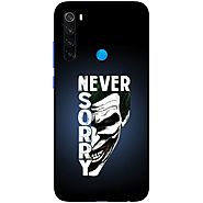 Buy Never Sorry Redmi Note 8 Back Cover Online at Beyoung