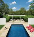 Modern Pool by Cadwallader Design - Dallas, Texas