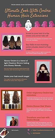 Buy Ombre Human Hair Extensions | Buy the most popular Ombre… | Flickr
