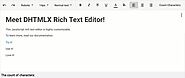 Rich Text Editor Reduces the Efforts of Formatting Directly to Valid HTML