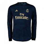19/20 Real Madrid Away Navy Long Sleeve Jerseys Shirt