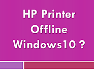 HP Printer offline window 10