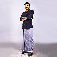 Grey Dhoti Online Shopping | Dhoti for Men | Traditional Dhoti - KKB Store