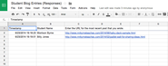 Free Technology for Teachers: Use a Google Form to Keep Track of Student Blogs