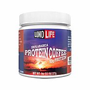 LonoLife Protein Coffee with 10g Protein, Paleo and Keto Friendly, 8-Ounce Bulk Container | LonoLife