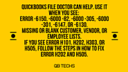 Website at https://qbtechs.com/quickbooks-file-doctor/
