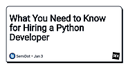 What You Need to Know for Hiring a Python Developer