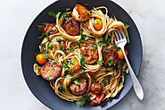Seared Scallop Pasta With Burst Tomatoes and Herbs - Bradley's Fish