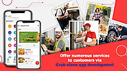 Offer numerous services to customers via Grab clone app development
