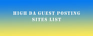 Top 50 + High DA Guest Posting sites List in 2019 for SEO