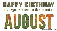Incredible Happy Birthday August Wishes