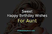 Sweet Happy Birthday Wishes for Aunt