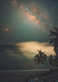 Stargazing on the beach