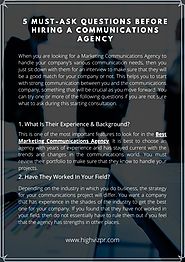5 Must-Ask Questions before Hiring A Communications Agency by amritawalia21 - Issuu