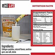 LonoLife Vanilla Flavored Collagen Peptides with 10g Protein, Paleo and Keto Friendly, Stick Packs, 10 Count | LonoLife