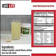 LonoLife Cucumber Lemon Collagen Peptides with 10g Protein, Paleo and Keto Friendly, 8-Ounce Bulk Container | LonoLife