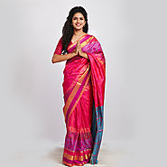 Pink Fancy Saree | Buy Online Pink Colour Fancy Saree
