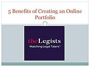 5 Benefits of Creating an Online Portfolio