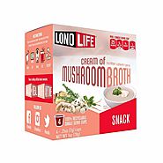 Lonolife Cream of Mushroom Broth Snack, Single Serve Cups, 10 Count | LonoLife