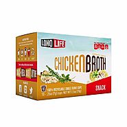 LonoLife Chicken Broth Snack, Single Serve Cups | LonoLife