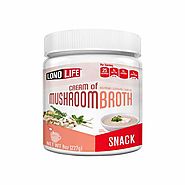 Lonolife Cream of Mushroom Broth Snack, 8oz Bulk Container, 30 Servings | LonoLife
