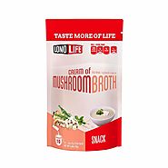 Lonolife Cream of Mushroom Broth Snack, Stick Packs, 10 Count | LonoLife