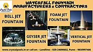 WATERFALL FOUNTAIN MNAUFACTURERS & CONTRACTORS - Crystal Pools
