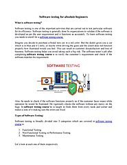 Software testing for beginners by Diksha sharma